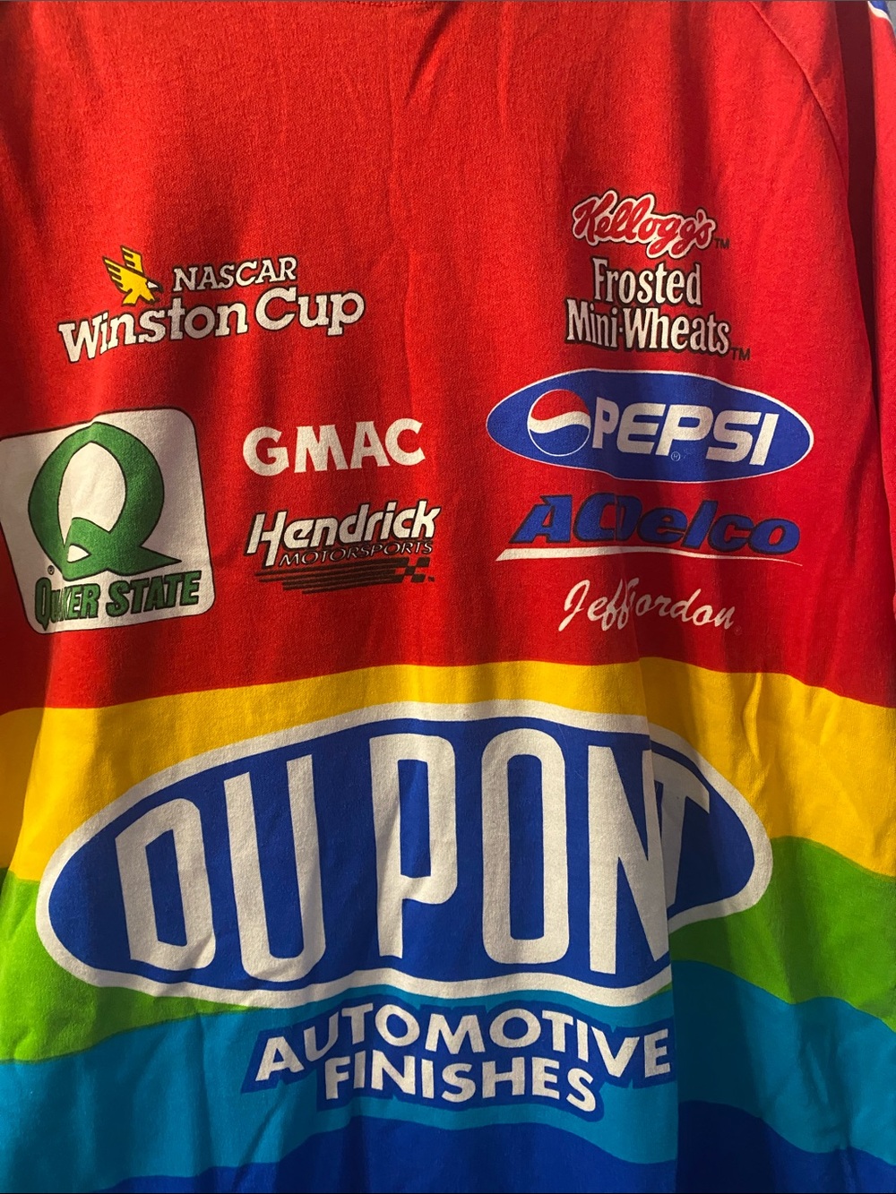 Chase Authentics Red Multicolor NASCAR DuPont Logo Tee